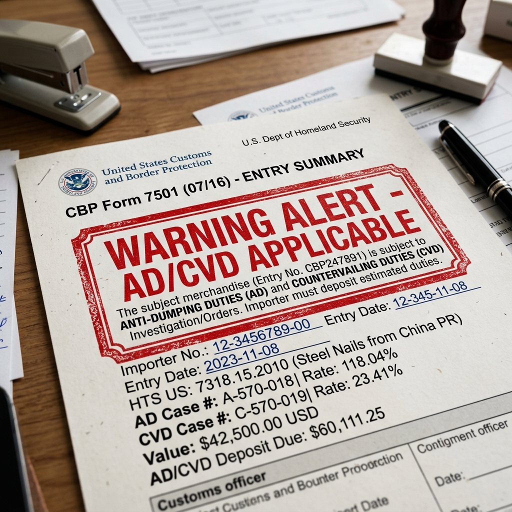 AD/CVD Early Warning Alert